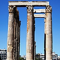 Corinthian Columns of the Temple of Olympian Zeus Ancient Ornate Greek Architecture Athens Greece