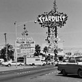 Old Las Vegas Strip BW Stardust Hotel Casino Classic Cars Scene Las Vegas Blvd 1984